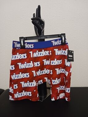 5 For $25! Men’s Red Logo Boxer Briefs Size SMALL- NWT